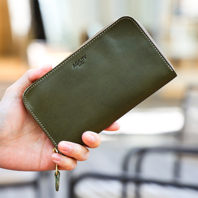 カードがたくさん入る財布 長財布 ラウンドファスナー 大容量 21枚 コンパクト メンズ レディース