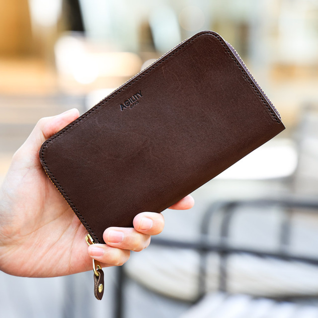 カードがたくさん入る財布 長財布 ラウンドファスナー 大容量 21枚 コンパクト メンズ レディース