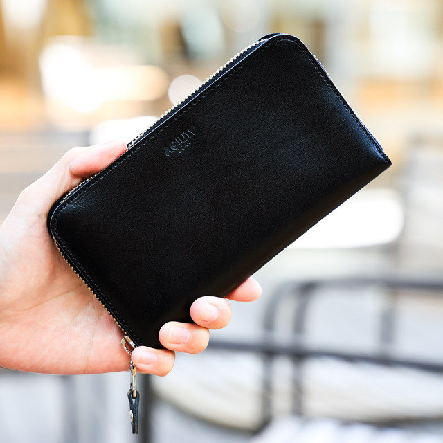 カードがたくさん入る財布 長財布 ラウンドファスナー 大容量 21枚 コンパクト メンズ レディース