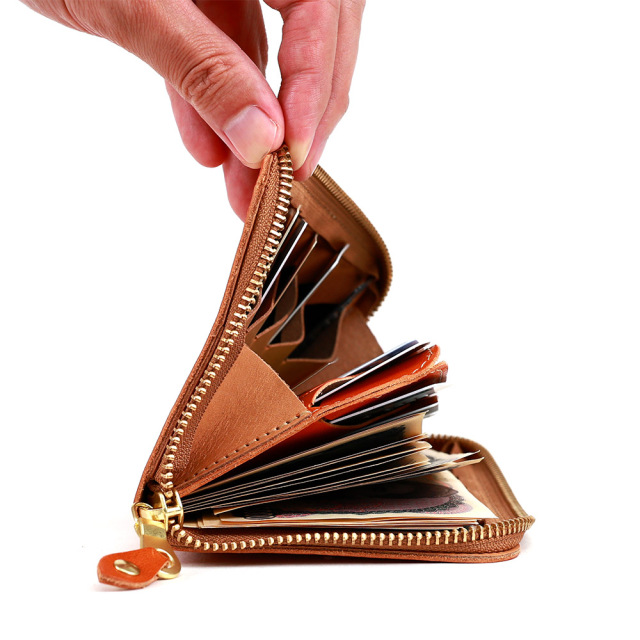 カードがたくさん入る財布 長財布 ラウンドファスナー 大容量 21枚 コンパクト メンズ レディース