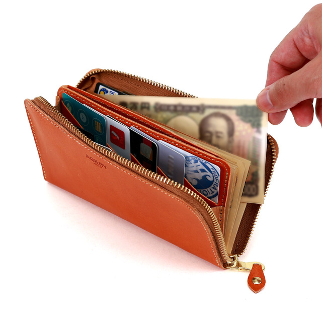 カードがたくさん入る財布 長財布 ラウンドファスナー 大容量 21枚 コンパクト メンズ レディース