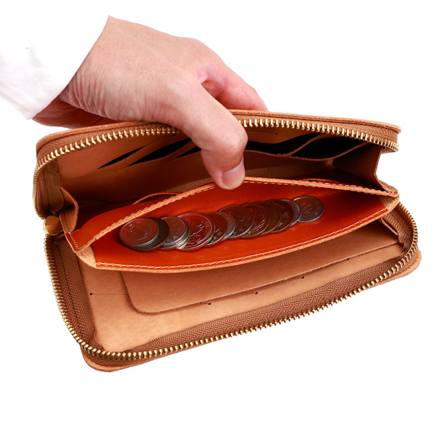 カードがたくさん入る財布 長財布 ラウンドファスナー 大容量 21枚 コンパクト メンズ レディース