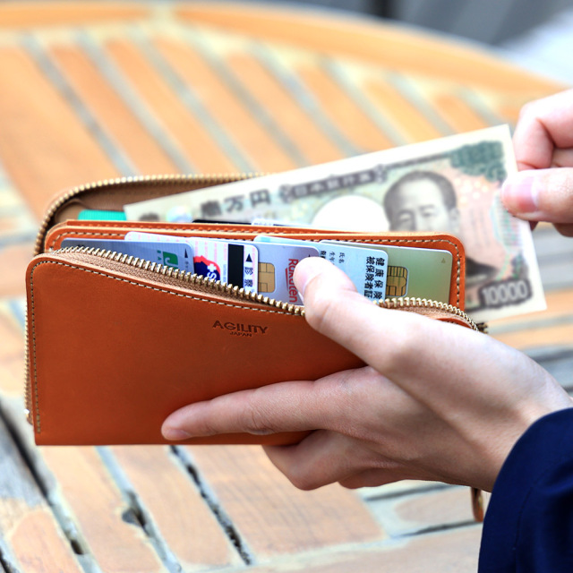 カードがたくさん入る財布 長財布 ラウンドファスナー 大容量 21枚 コンパクト メンズ レディース