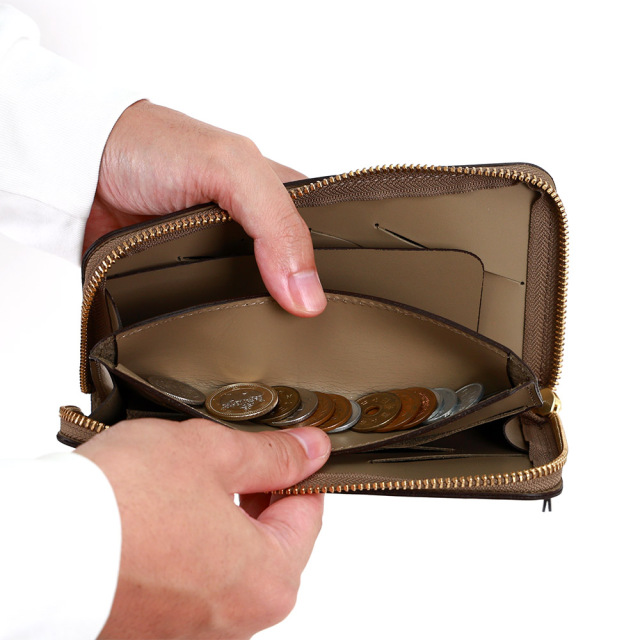 カードがたくさん入る財布 長財布 ラウンドファスナー 大容量 21枚 コンパクト メンズ レディース