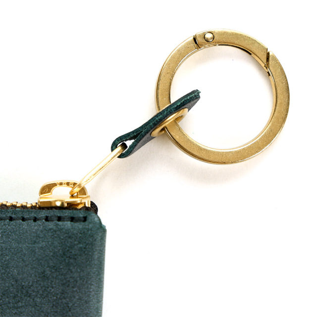 L字ファスナー ミニ財布 コンパクト財布 二つ折り財布 小さい ミニ 革 本革 レザー