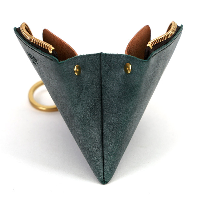 L字ファスナー ミニ財布 コンパクト財布 二つ折り財布 小さい ミニ 革 本革 レザー