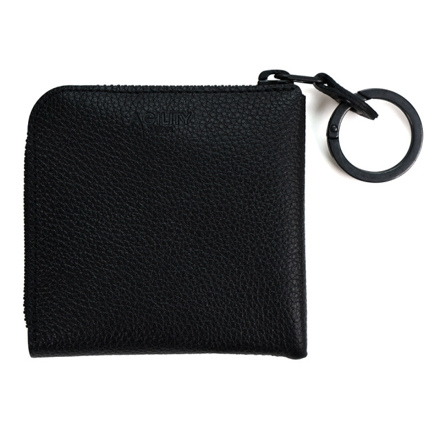 L字ファスナー ミニ財布 コンパクト財布 二つ折り財布 小さい ミニ 革 本革 レザー 撥水