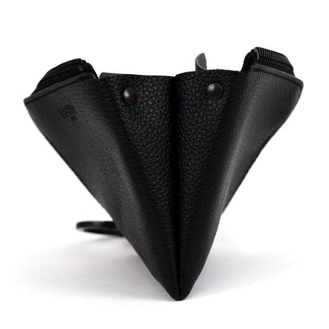 L字ファスナー ミニ財布 コンパクト財布 二つ折り財布 小さい ミニ 革 本革 レザー 撥水