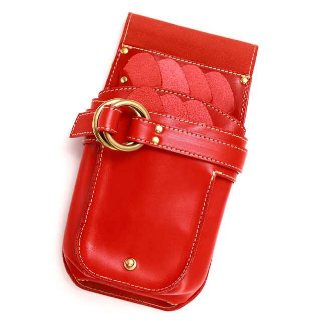 シザーケース 7丁 美容師 スタイリスト 本革 トリマー 腰 斜め掛け 日本製