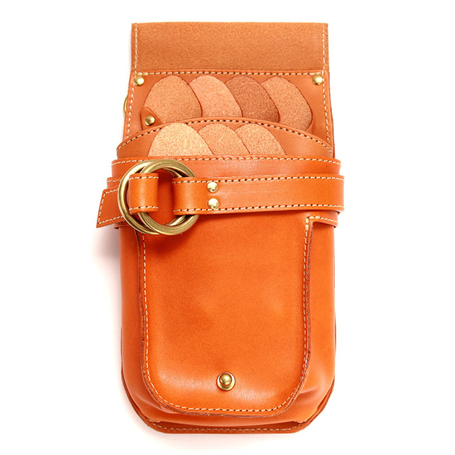 シザーケース 7丁 美容師 スタイリスト 本革 トリマー 腰 斜め掛け 日本製