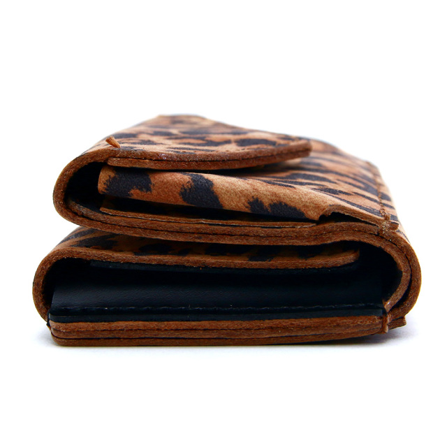 ミニ財布 小さい財布 コンパクト レディース アニマル柄 ヒョウ パイソン