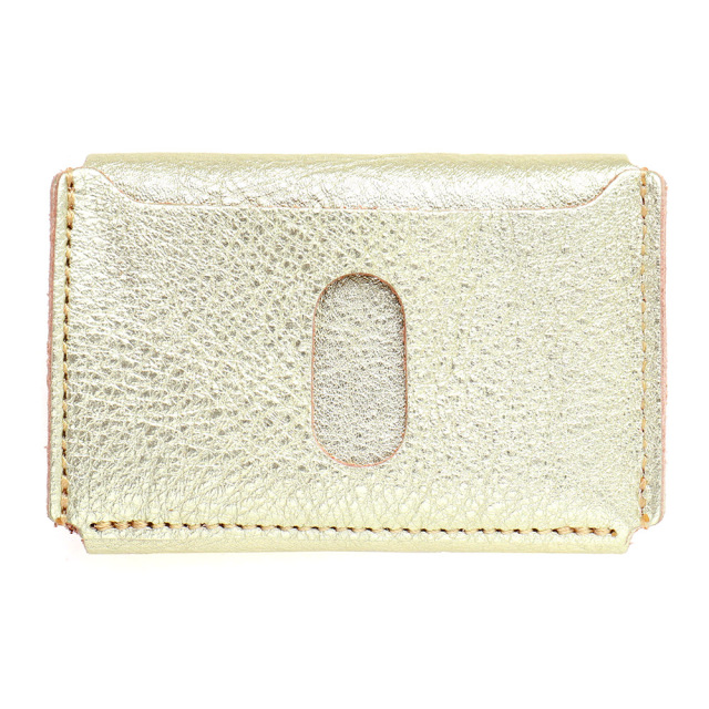 ミニ財布 小さい財布 コンパクト レディース 金 銀 ゴールド シルバー 箔