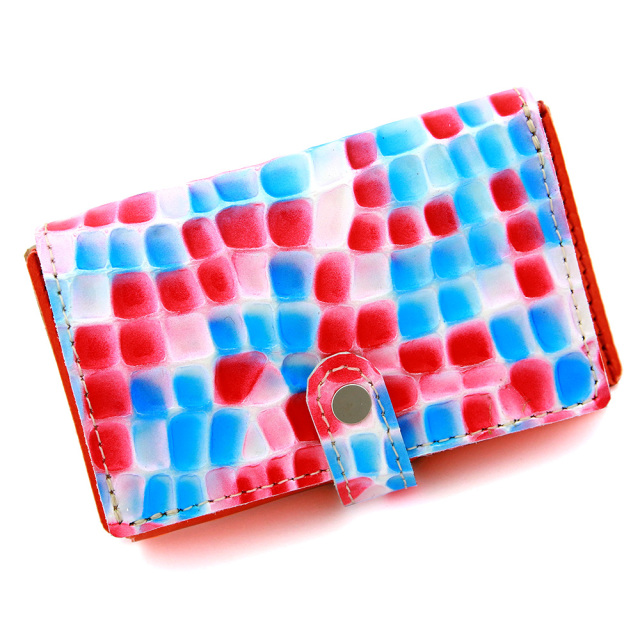 アフェール 全10色 デザインレザー 活躍する女性の為のカラバリ豊富な 2トーン名刺入れ 名刺入れ レディース かわいい 50枚 フラップ付き 背面ポケット 本革 牛革 Agility Affa アジリティアッファ 0528