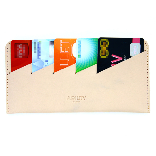 カードフォルダー 10枚 インナーカードケース 長財布 薄型 横型 スリム レザー