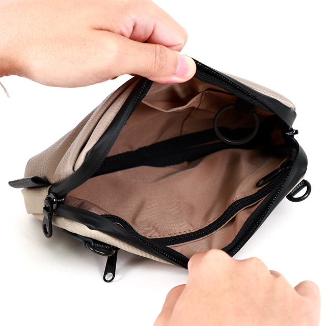 お財布バッグ スマホショルダー スマホバッグ 一体型 横 A6 お財布ショルダー ミニバッグ 撥水 