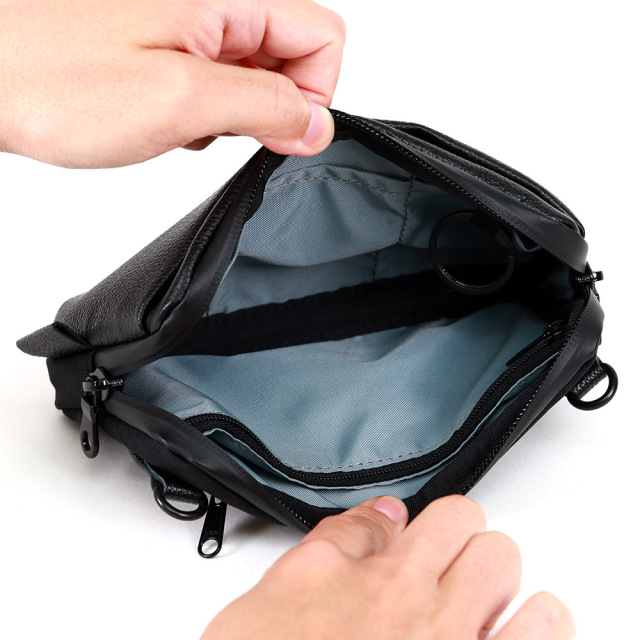 お財布バッグ スマホショルダー スマホバッグ 一体型 横 A6 お財布ショルダー ミニバッグ 撥水 