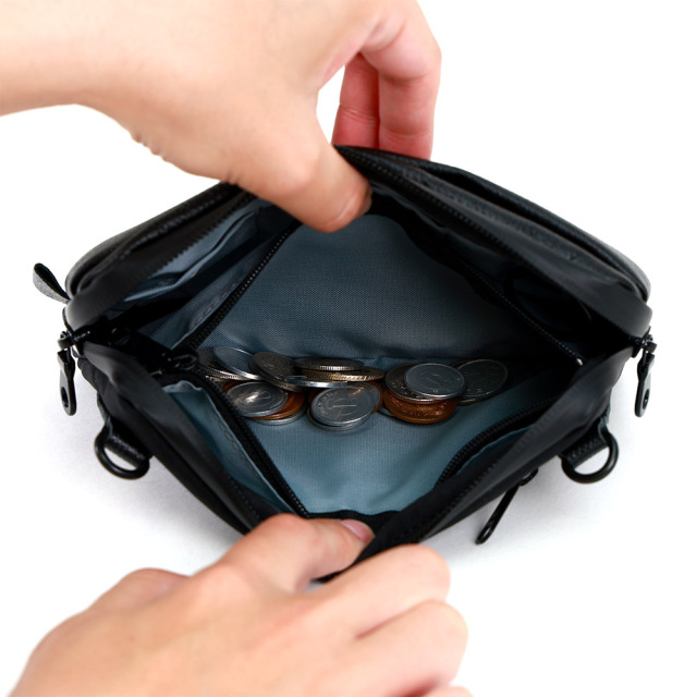 お財布バッグ スマホショルダー スマホバッグ 一体型 横 A6 お財布ショルダー ミニバッグ 撥水 