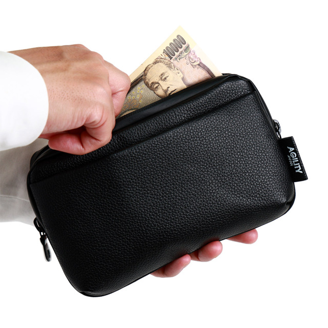 お財布バッグ スマホショルダー スマホバッグ 一体型 横 A6 お財布ショルダー ミニバッグ 撥水 