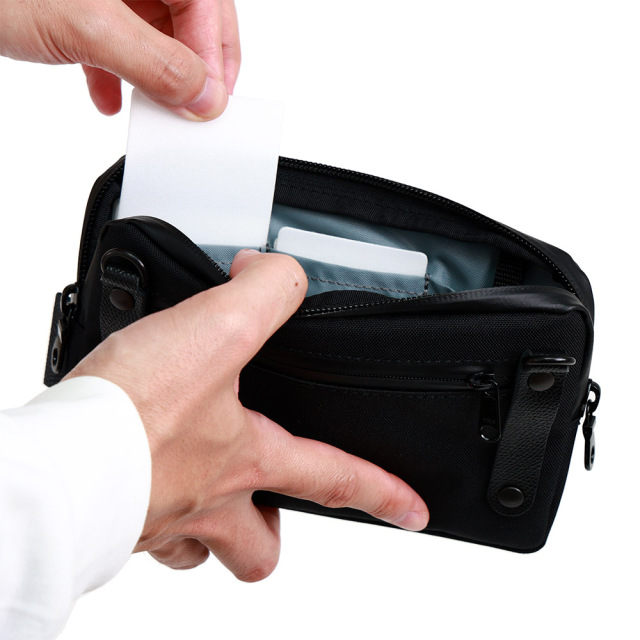 お財布バッグ スマホショルダー スマホバッグ 一体型 横 A6 お財布ショルダー ミニバッグ 撥水 