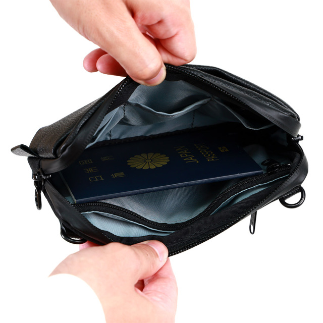 お財布バッグ スマホショルダー スマホバッグ 一体型 横 A6 お財布ショルダー ミニバッグ 撥水 