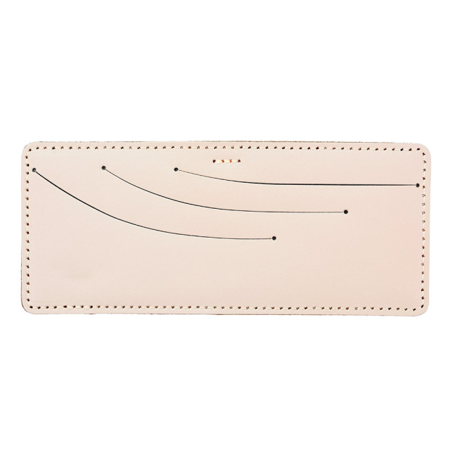 カードフォルダー 17枚 インナーカードケース 長財布 薄型 横型 スリム レザー 本革