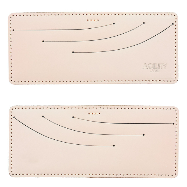 カードフォルダー 19枚 インナーカードケース 長財布 薄型 横型 スリム レザー 本革