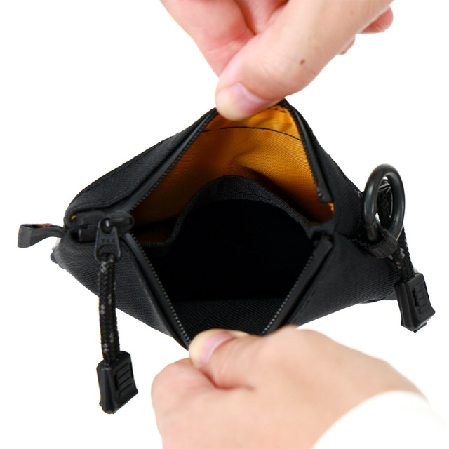 財布 ミニ財布 カラビナ 吊るす ポーチ ミニポーチ 撥水 キャッシュレス 小さめ コンパクト