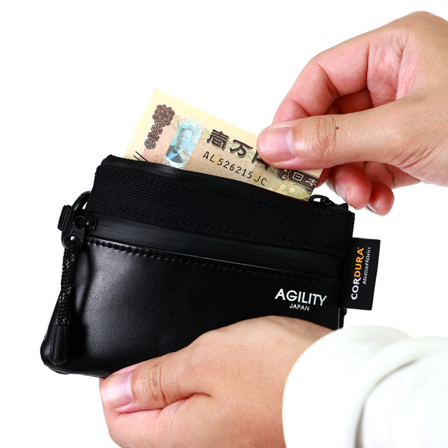 財布 ミニ財布 カラビナ 吊るす ポーチ ミニポーチ 撥水 キャッシュレス 小さめ コンパクト