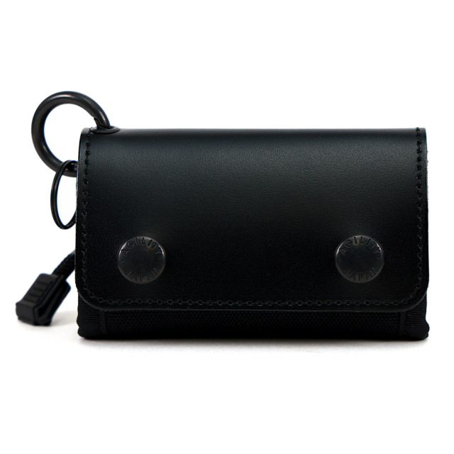 キーケース スマートキー カード 小銭 一体型 三つ折り 撥水 コンパクト カラビナ 吊るす