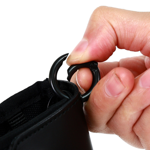 キーケース スマートキー カード 小銭 一体型 三つ折り 撥水 コンパクト カラビナ 吊るす