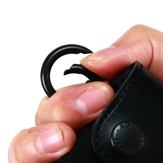 財布 三つ折り コンパクト 極小 小さい 撥水 カラビナ 吊るす ミニ ミニマル 小さめ