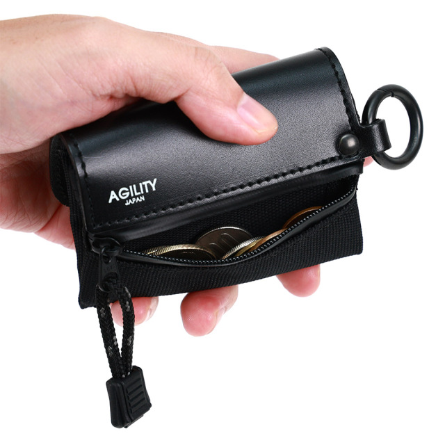 財布 三つ折り コンパクト 極小 小さい 撥水 カラビナ 吊るす ミニ ミニマル 小さめ