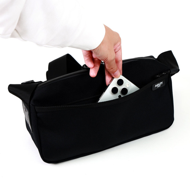 ショルダーバッグ 横型 横長 ペットボトル ナイロン 撥水 軽量 コンパクト 小さめ メンズ レディース