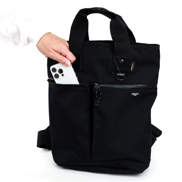 リュック トートバッグ 撥水 A4 ペットボトル バックパック 汚れに強い 縦 持ち手