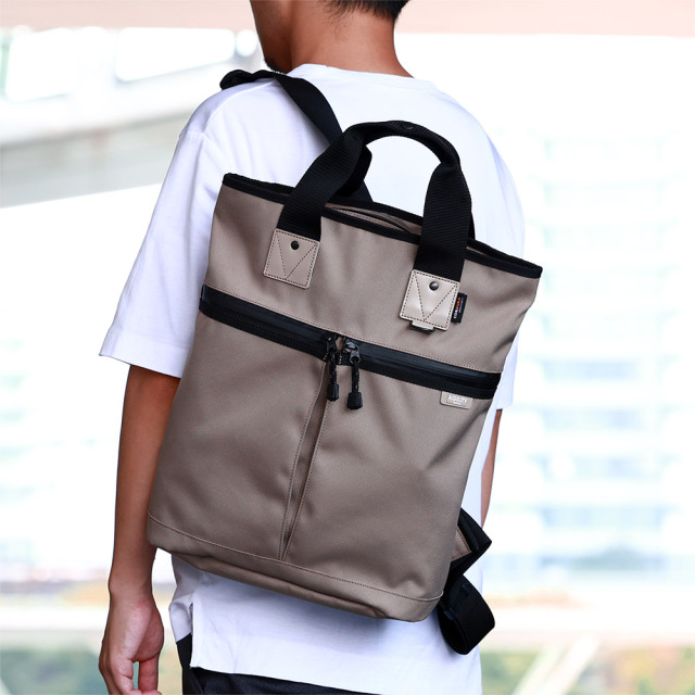 リュック トートバッグ 撥水 A4 ペットボトル バックパック 汚れに強い 縦 持ち手