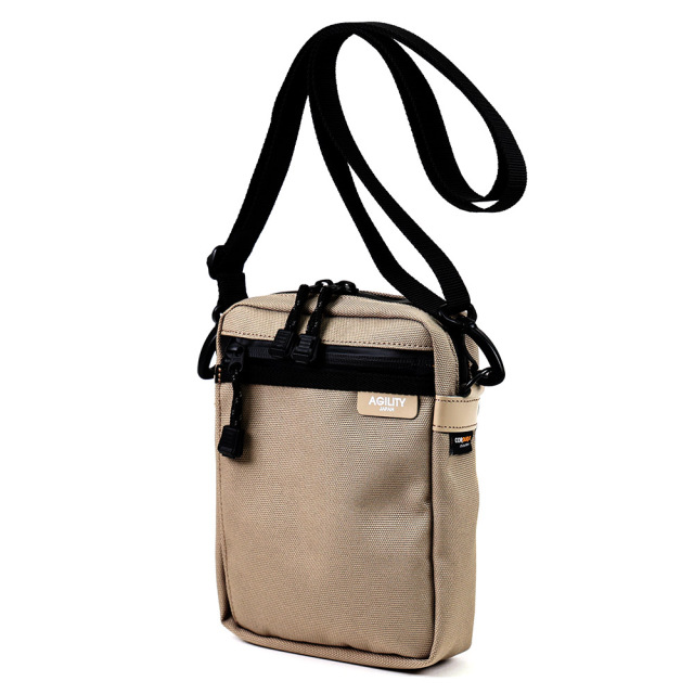 ショルダーバッグ ミニ 縦 ナイロン 撥水 軽量 コンパクト 小さめ メンズ レディース