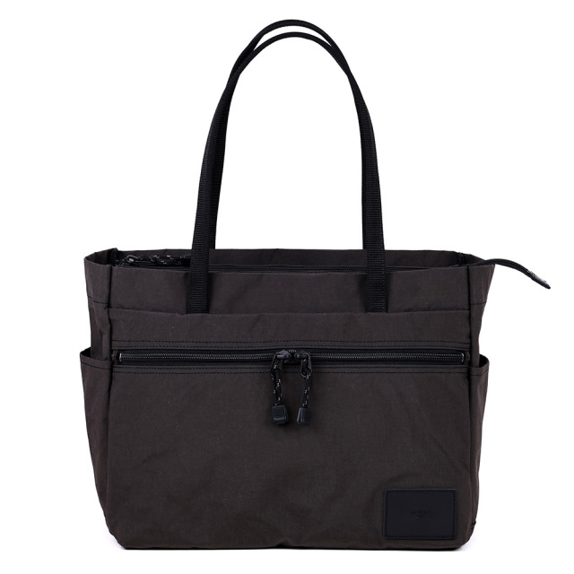 トートバッグ 横型 ナイロン 撥水 軽量 通勤 旅行 マチあり ファスナー