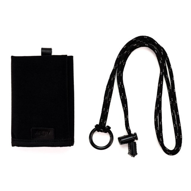 ヴァレクミニマルウォレット』(全4色)塩縮加工ナイロン/ネック