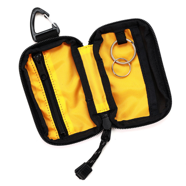 キーケース 財布 一体型　カラビナ スマートキー ナイロン 軽量 撥水 メンズ レディース