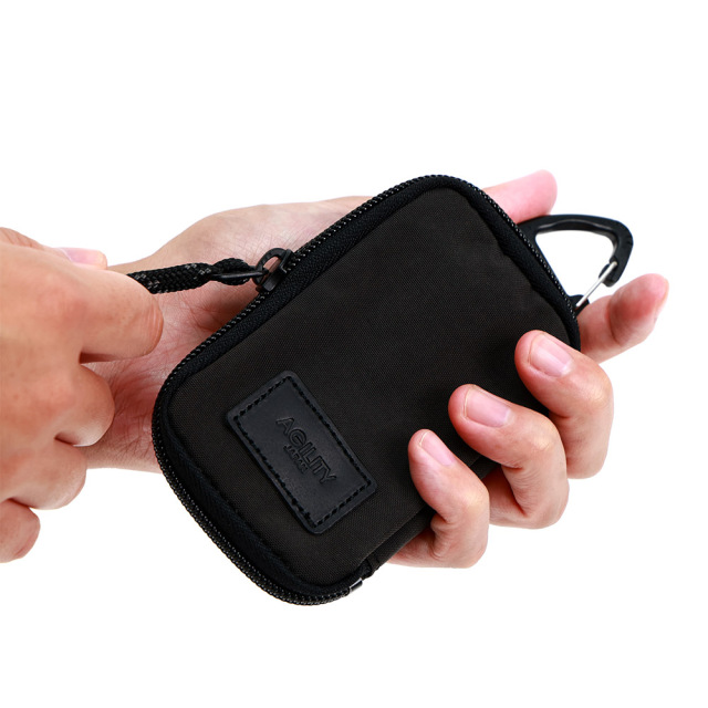 キーケース 財布 一体型　カラビナ スマートキー ナイロン 軽量 撥水 メンズ レディース