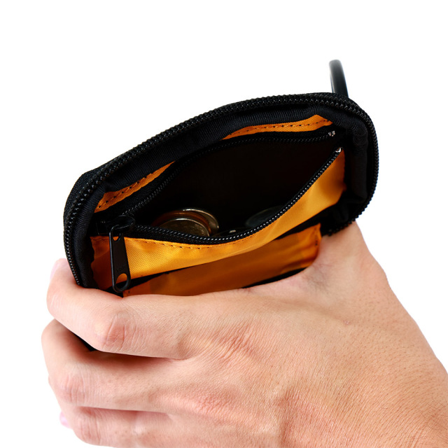 キーケース 財布 一体型　カラビナ スマートキー ナイロン 軽量 撥水 メンズ レディース