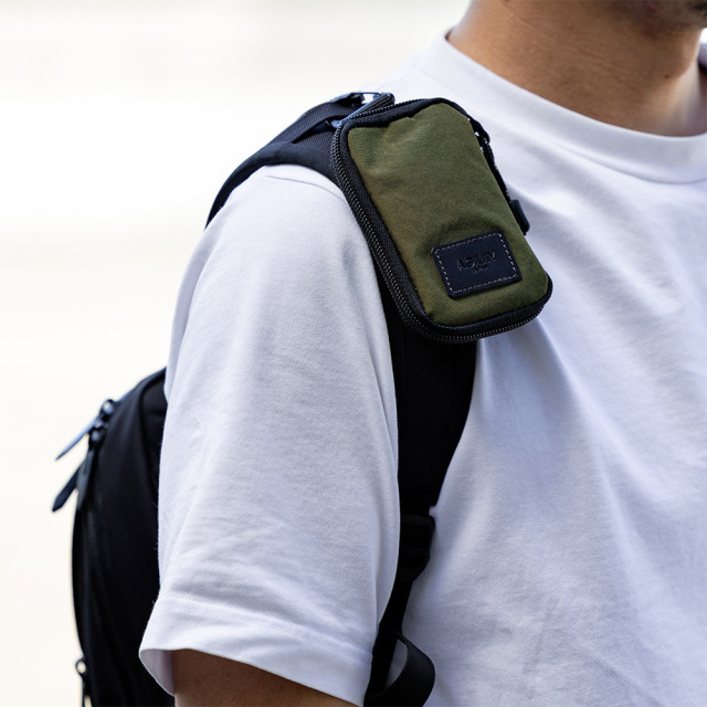 キーケース 財布 一体型　カラビナ スマートキー ナイロン 軽量 撥水 メンズ レディース