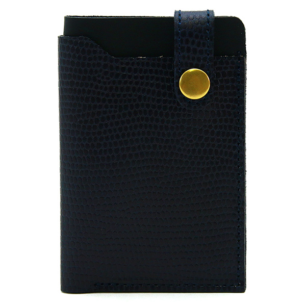 ソロ』(全5色)リザードエンボス/シンプルフォルムの本革製パス&カード ソロ』(全5色)リザードエンボス/シンプルフォルムの本革製パス&カード