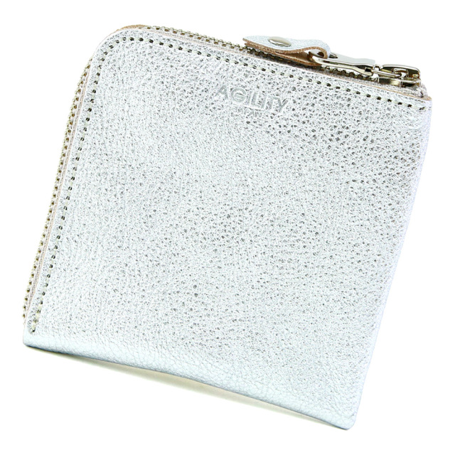 ハーフウォレット コインケース カードケース 札入れ レザー 金 銀 ゴールド シルバー