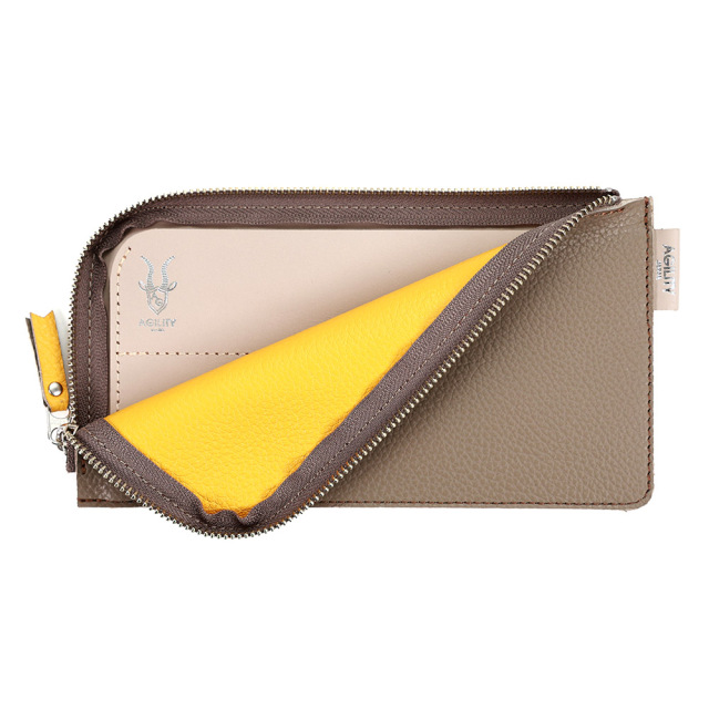 バイカラー 財布 長財布 L字ファスナー 極薄 メンズ レディース シンプル おしゃれ