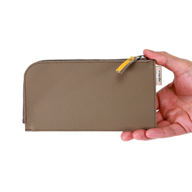 バイカラー 財布 長財布 L字ファスナー 極薄 メンズ レディース シンプル おしゃれ