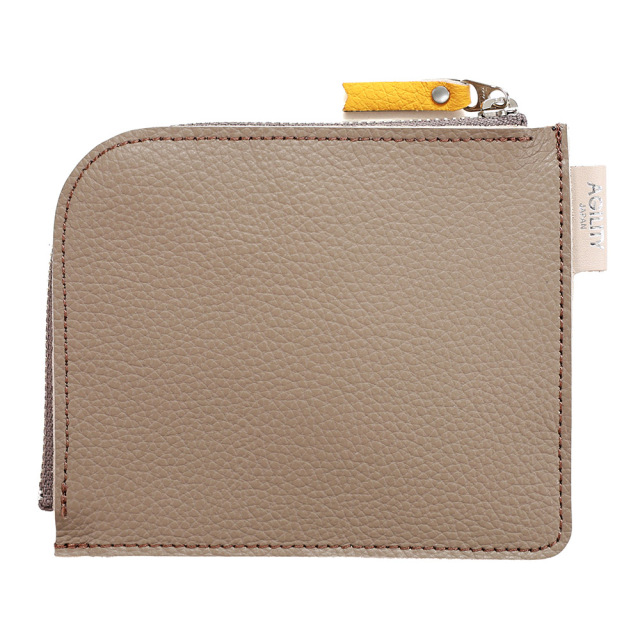 バイカラー 折財布 L字ファスナー 極薄 二つ折り財布 レディース シンプル おしゃれ