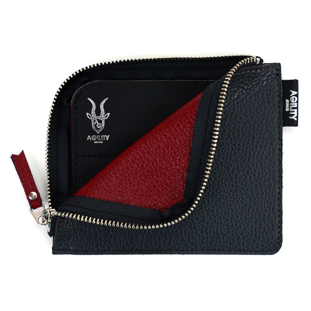 バイカラー 折財布 L字ファスナー 極薄 二つ折り財布 レディース シンプル おしゃれ