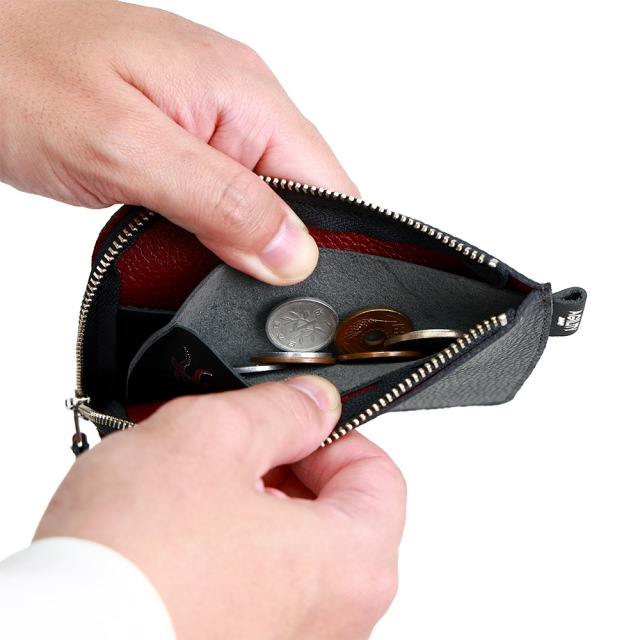 バイカラー 折財布 L字ファスナー 極薄 二つ折り財布 レディース シンプル おしゃれ