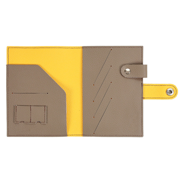 バイカラー パスポートケース カード入れ ペンホルダー レディース かわいい おしゃれ